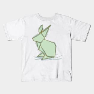 Origami Bunny Buddy Kids T-Shirt